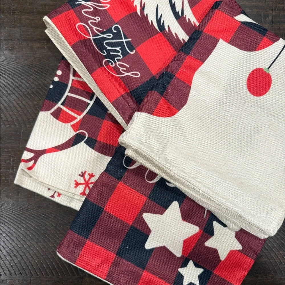Festive Red and White Holiday Pillow Covers